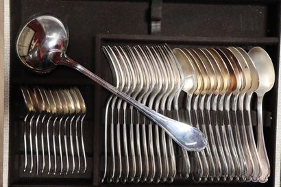 CHRISTOFLE. Part of a silver-plated silverware...