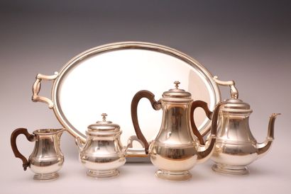 PUIFORCAT silver-plated set, including: Teapot,...