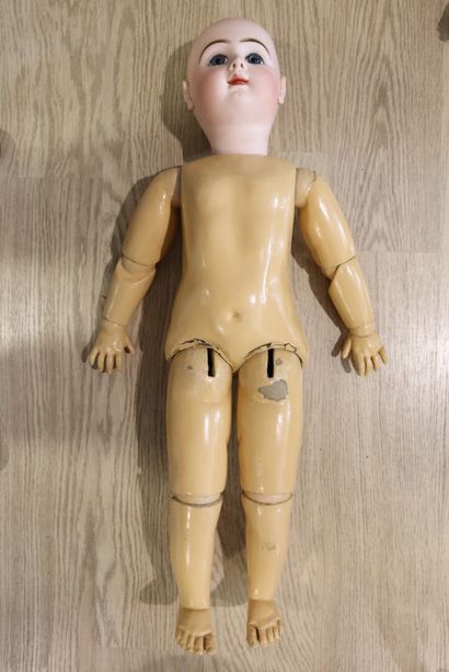 NOT PRESENTED - Large JUMEAU doll, porcelain...