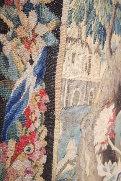 Verdure. Aubusson tapestry. 18th century....