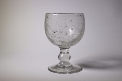 Suite of 8 bubble glass glasses in the BIOT...