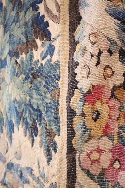 Verdure. Aubusson tapestry. 18th century....