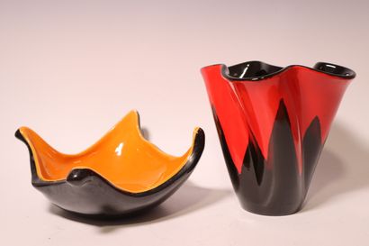 ELCHINGER (1834-2016). France. Vase en céramique...