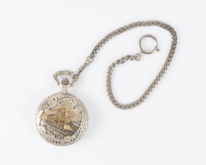 Lot including: metal pocket watch, metal...