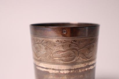 Timbale in silver, Minerve hallmark. Height:...