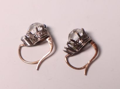 Pair of yellow and white gold dormeuses,...