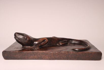 Salamander, terracotta subject. 33 x 20.5...