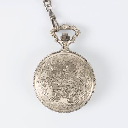 Lot including: metal pocket watch, metal...