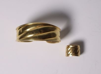 Gold ring and bracelet. 22.88 g