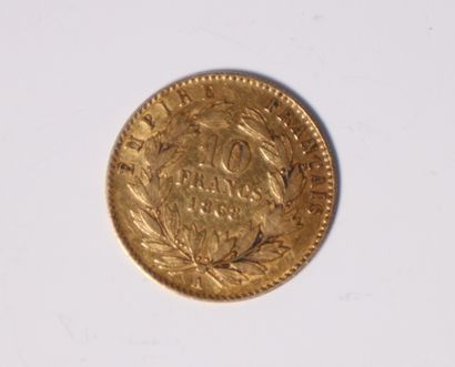 1 gold coin 10FF 1868. 3.16 g