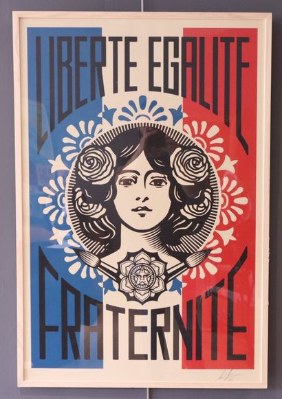 Shepard FAIREY (né en 1970) Obey. 