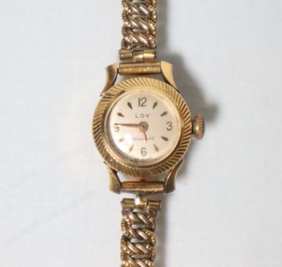 Ladies' watch case in LOV gold. 15.95 g ...