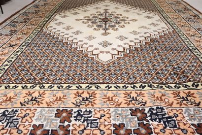TUNISIA. Wool carpet (stains) 294 x 200 ...