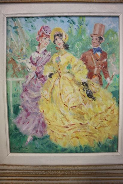 Marcel BLOCH (1882-1966) 2 huiles sur toile...