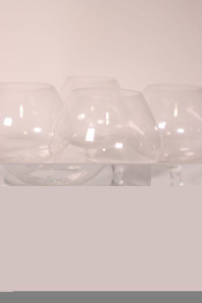 BACCARAT. Set of crystal glasses, including:...