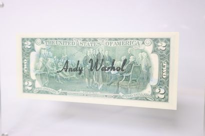 Andy WARHOL (1928 - 1987). Billet de 2 dollars...