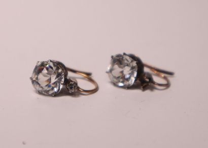 Pair of yellow and white gold dormeuses,...