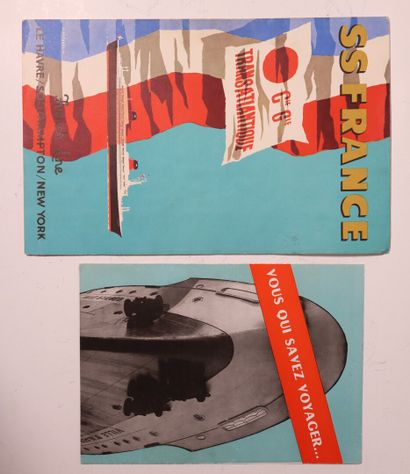 Lot including: book on Le Normandie, 2 Compagnie...