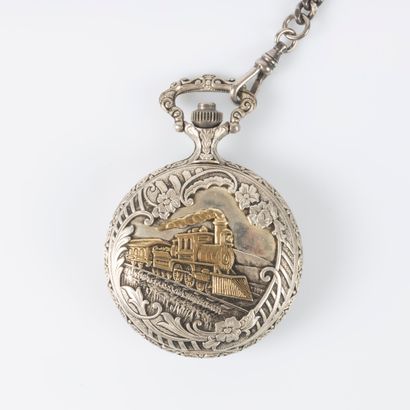 Lot including: metal pocket watch, metal...
