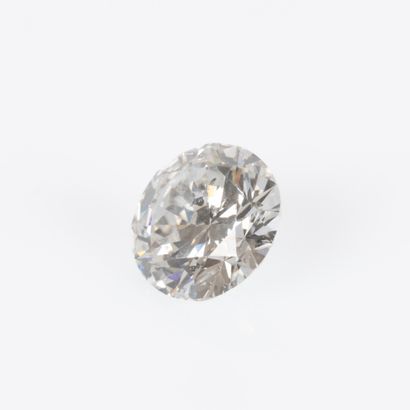 Platinum ring set with a brilliant-cut diamond...