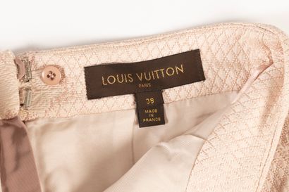 LOUIS VUITTON. Pink damask skirt decorated...