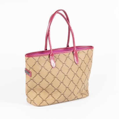 . LONGCHAMP. Leather tote handbag, handles...