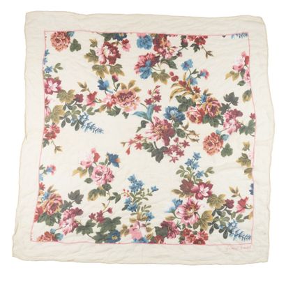 GERARD DAREL. Scarf decorated with flowers....