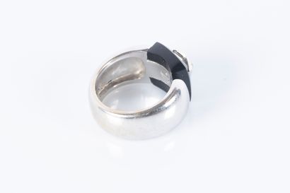 MAUBOUSSIN. Open-work ring in white gold,...