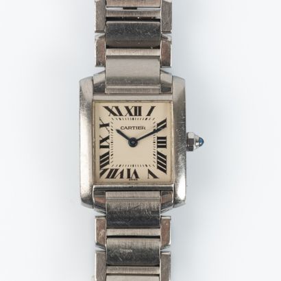 CARTIER, French Tank. Rectangular ladies'...