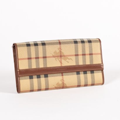 BURBERRY. Wallet and card holder in checked...