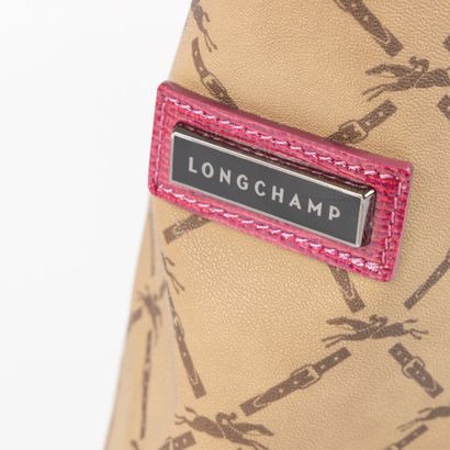 . LONGCHAMP. Leather tote handbag, handles...