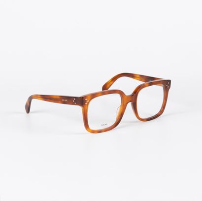 CELINE. Pair of tortoiseshell-style eyeglasses....