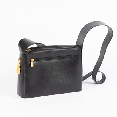 LAMARTHE. Black leather shoulder bag (minor...