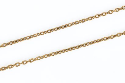 Chaîne en or maille ovale. 6,81g. 47 cm