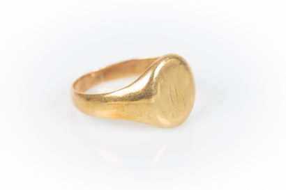 Chevalière en or (14 K). 7,59 g