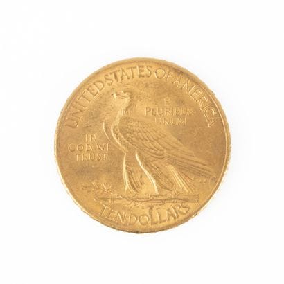 1 monnaie en or: 10 $ US 1910