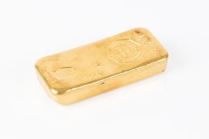 1 lingot d'or N° 710635 avec son bulletin...