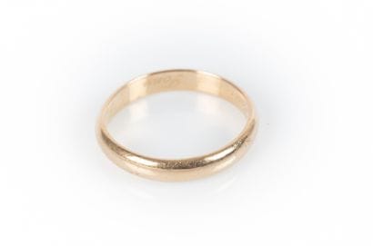 Alliance en or (14 K). 4,14 g