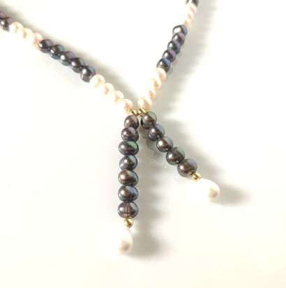 Collier de perles de culture en négligé (eau...