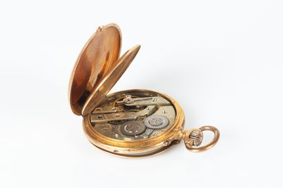 Montre de poche en or (acc., manque le verre)....