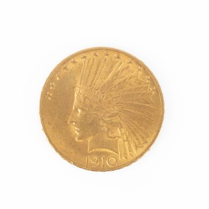 1 monnaie en or: 10 $ US 1910