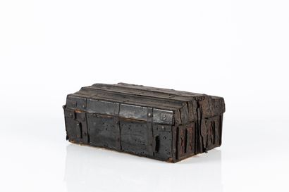 Coffret de messager à âme en bois recouvert...