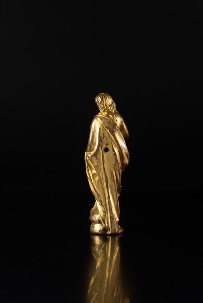 Statuette de Marie-Madeleine en bronze doré...