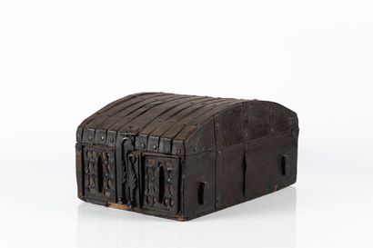 Coffret à estampe à âme en bois recouvert...