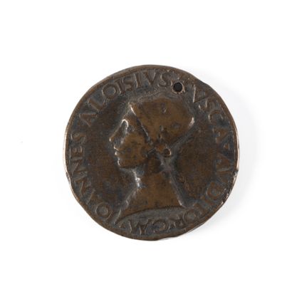 Médaille en bronze Avers / Profil gauche...
