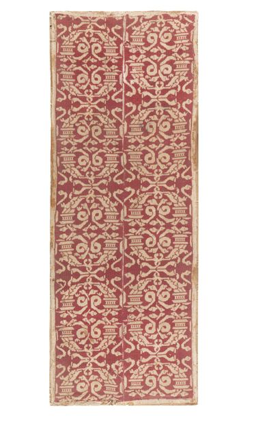 Lot composé de deux tissus :
- Broderie au...