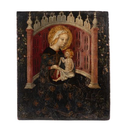 Ecole VERONAISE vers 1430
Madone d'humilité
Tempera...