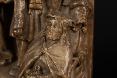 Pilate se lavant les mains en albâtre sculpté...