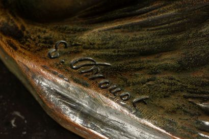 Edouard DROUOT (1859-1945)
Combat de tigres
Bronze,...