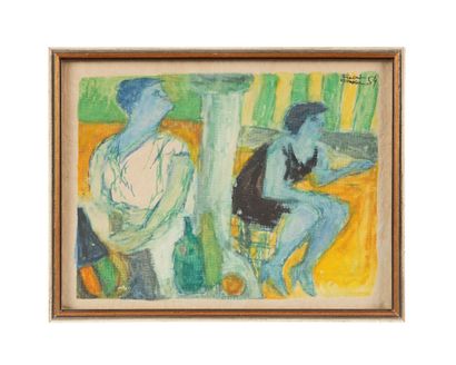 Fikret MOUALLA (1903-1967)
Deux femmes au...